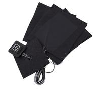 Alomejor Carbon Fiber Heating Pad, USB Rechargeable Electric Heating Piece for Vest Jacket, with Low Power Consumption Glossy Finish, for Winter Clothing Skiing Gear Outdoor Activities