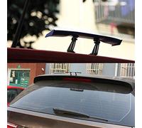 Alomejor Carbon Fiber Mini GT Wing Spoiler Mini Rear Spoiler Car Single Deck Design 17 X 2.9 X 3.5cm with High Speed Stability for Car Tail Decoration (Black)