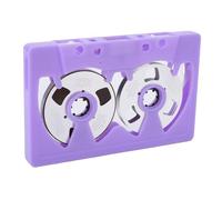 Alomejor Cassette Tape, 50 Minutes Recording Time, Premium ABS Housing with Metal Color Plating Wheels, for Music Recording and Visual Aesthetics in Cassette Players