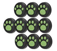 Alomejor Cat Joystick Thumb Grip Covers, Silicone Caps for/Lite, Durable and Easy to Clean - 10 Pack (Green claws on black background)