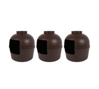 Alomejor Cat Litter Box Planter Stylish Enclosed Design for Indoor Cats Home Decor, Spacious PP Material 1 Unit (Brown)