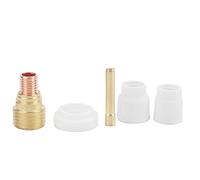 Alomejor Ceramic Welding Nozzle Kit, Excellent Stability 10# 12# | Alumina composition, long service life, designed for argon arc welding