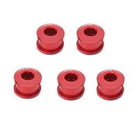 Alomejor Chainring Bolts, Ultra Light Anodized Aluminum Alloy Single Chainring for Mountain Bikes (Red)