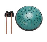 Alomejor Chakra Set with 6 Inch Steel Tongue, Versatile Instrument for Creating Atmosphere and Meditation, Weather Resist Design (Green)