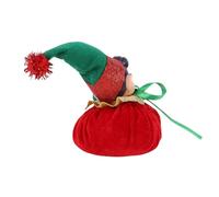Alomejor Charming Xmas Elf Figurine Decoration Long Lasting Holiday Cheer Indoor Home Decor for Xmas Table Fireplace Shelf Decor Elf Figurine Bedside (Red)