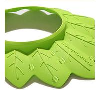 Alomejor Children Soft Shower Bath Safety Hat for Fun Bath Experience, Elastic Leaf Shaped Cap for Kids, EVA Material, 1 Pack (Green)