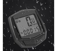 Alomejor Chinese English Interfaces Bicycle Wired Odometer, Durable Bike Speedometer for Cyclists, Outdoor Cycling