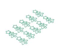 Alomejor Christmas Tree Cute Green Paper Clips Durable for File Classification, 100 Pcs Pack for Office Home Daily Use Metal