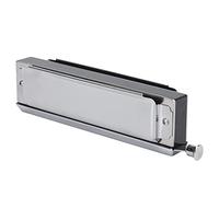 Alomejor Chromatic Harmonica Silver 10 Hole 40 Tone Mouth Organ with ABS Metal Body and Phosphor Bronze Reeds Slide Key for Adult Beginners Stage Classical Jazz Blues