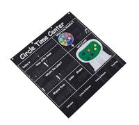 Alomejor Circle Time Pocket Chart with Interactive Calendar and Learning | Durable 420D Oxford Cloth, Includes Weather Dial and Counting Discs, Perfect for Kindergarten Home School Circle Time