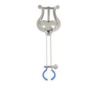 Alomejor Clarinet Marching Lyre Iron Music Sheet Holder Adjustable Ring Clip Portable Marching Music Stand 15.5 X 4.6 X 2 Cm for Clarinet Players Band Practice Performance (for Trumpet)