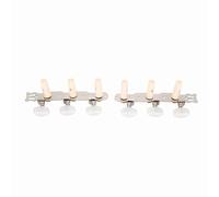 Alomejor Classic Guitar 3L 3R Metal Machine Heads Tuning Pegs for Fast Tuning Classic Guitarists Silver 1Set