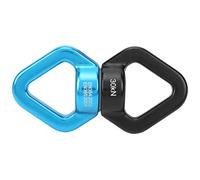 Alomejor Climbing Rotational Device, 360° Swing Accessory (Black Blue) | Aluminum-Magnesium alloy, Triangular design, High-speed rotation, Suitable for aerial dance
