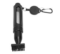 Alomejor Club Brushes with Large Nylon Heads with a Head of the Spray Water Type for Cleaning Golf Blows, Transparent Bottle for Golf Lovers - PP, PVC Build (Black)