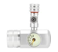 Alomejor CO2 Regulator Aquarium Large Display Single Gauge Precision Control for Aquatic Plants Growth Perfect for Aquarium Enthusiasts (The w21.8 interface of the small single meter does)