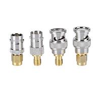 Alomejor Coaxial Connectors Set, BNC to SMA Adapters | 4 connectors, , easy installation, compatible with antennas