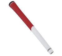 Alomejor Comfortable Rubber Club Grip Handle with Surface Structure for Smooth Hits, Exercise Gestures, Ideal Replacement for the Club Handle, Suitable for Golfers, Black Color (White/red)