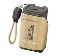 Alomejor Compact 10000mAh Power Bank with Wall Plug Compact Fast Charging External Battery Pack for Phone Chargers (Yellow)