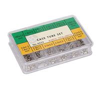 Alomejor Compact 12 Sizes Watch Case Tube Repair Tool, Rust-Resistant Metal Box for Watchmaker, Stainless Steel