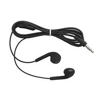 Alomejor Compact HiFi Wired Earphone Sound Quality Easy Control for On-the-Go Listening 3.5mm Interface (Black)