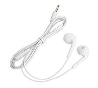 Alomejor Compact HiFi Wired Earphone Sound Quality Easy Control for On-the-Go Listening 3.5mm Interface (White)