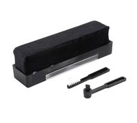 Alomejor Compact Portable Record Cleaning Brush Kit Gentle Effective Dust Removal Ca' Guidance On-the-Go Material: Sponge, Velvet, ABS Plastic