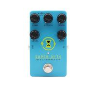 Alomejor Compressor Pedal, Blue Alloy Optical Compression, Enhance Bass Sustain with True Bypass, Ideal for Guitarists and Live Performances