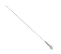 Alomejor Conducting Baton Metal and Plastic Orchestra Conductor Baton Lightweight Balanced Design for Precise Cues Comfortable Grip for Choir Band Stage Teachers Musicians (Silver)