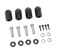 Alomejor Connect the Adapter, Which Expands the RC Combination By 20 mm. Extended Construction for a Rough Area with an Electrostatic Black Finish for RC Drivers