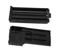 Alomejor Convenient Extended Battery Box ABS for 6xAA Battery Insert for UV-5R UV-5RE -5RA Handy Backup Solution for Communication Black 115x50x30mm
