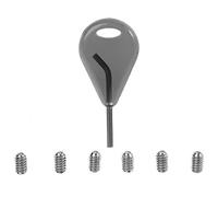 Alomejor Convenient Surfboard Fin Key with 6 Grub Screws for Quick Fin Replacement Perfect for Surfers on The Go