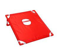 Alomejor Cornhole Board Set, Cornhole Outdoor Game with Two Game Boards Six Bean Bags for Backyard Travel Paties