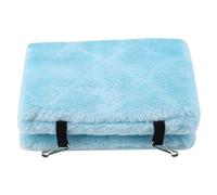 Alomejor Cozy Plush Bird Hammock, Soft Pet Tent for Parakeets and Cockatiels, Easy Installation with Metal Hooks and Dual Entrance for Warm Winter Shelter (S)