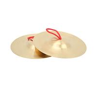 Alomejor Crash Cymbal Pair, Brass Material | Bright sound, Easy to carry, Smooth edges, Great for teaching