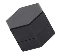 Alomejor Cue Chalk Box Holder Billiard Chalk Box Pool Cue Mini Portable Aluminum Alloy Hex for Billiard Accessories (Black)