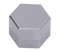 Alomejor Cue Chalk Box Holder Billiard Chalk Box Pool Cue Mini Portable Aluminum Alloy Hex for Billiard Accessories (Grey)