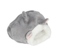 Alomejor Cute Cotton Warm Hamster Sleeping for Small Animals, Cozy Pet House, Ideal for Hamster/Bunny, Material (gray baby)