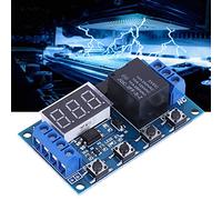 Alomejor DC 6V-30V Timer Relay Module with LED Display | Adjustable power supply, reverse input protection, automatic save settings