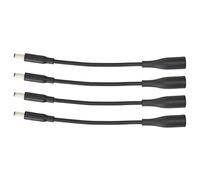Alomejor DC 7.4x5.0mm to 4.5x3.0mm Tip Adapter Cable Efficient Power Solution for Laptops 4 Pack Black Durable