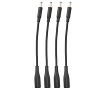 Alomejor DC 7.4x5.0mm to 4.5x3.0mm Tip Adapter Cable Efficient Power Solution for Laptops 4 Pack Black Durable
