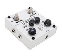 Alomejor Delay Effect Stompbox, Metal Digital Stereo Delay Pedal with 8 Modes 2000ms Looper Tap Tempo Favorite, Dual Channel for Guitar Live Stage Recording Practice