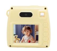 Alomejor Digital Camera, 48MP 1080P HD Rainproof Travel Camera with Flash Light and Touchscreen for Teens Students Beginners Travel (Yellow)