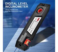 Alomejor Digital Level Inclinometer and Angle Finder Tool | Strong magnetic base, accurate LCD display, practical for engineering