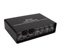 Alomejor Digital USB Live Sound Card Professional Quality for Live Broadcast and Music Production with 24 BIT Sound