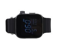 Alomejor Digital Vibrating Metronome Wrist Watch with Wide Adjustable Range, Rock/Jazz/Classical Rhythm Patterns, for Beginners and Musicians, Black