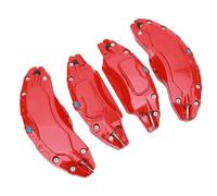 Alomejor Disc Brake Caliper Covers Aluminium Disc Guard Fit for Tesla Model Y 2020-2023 - 4 Pcs Set (Red)