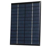 Alomejor DIY 2W 12V Solar Panel Module for Small Home Projects and Scientific Experiments Suitable for Solar Toys and Lawn Lights 5.4x4.3in Polycrystalline Silicon