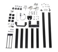 Alomejor DIY Computer Motherboard Case Rack with Solid Aluminum Frame for Open Air Design ITX Vertical Chassis Rack 1 Unit