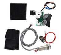 Alomejor DIY -Gitarren -Accessoire VT1 Tail Nagel Pickup EQ with Battery Box, Pre wire Pickup for Acoustic Guitars Enthusiasts Metal + Plastic