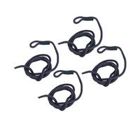 Alomejor Dock Line 4 Pack High Strength Polyester Dock Rope 1.5m 4.9ft Boat Bumper Rope with Spliced Eye Loop Wear Resistant Mooring Line for Boat Docking (Blue)